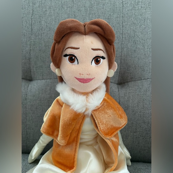 Disney Belle Beauty and Beast Plush Doll Winter Cape - Picture 2 of 9